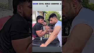 SACHIN GOYAL ☠️ HOLDING POWER 💪 #shorts #viral #trending #armwrestling #sachingoyal