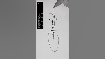 Aarushi name signature | Alphabet A name signature style #shorts #howto #explore #foryou #viral#sign