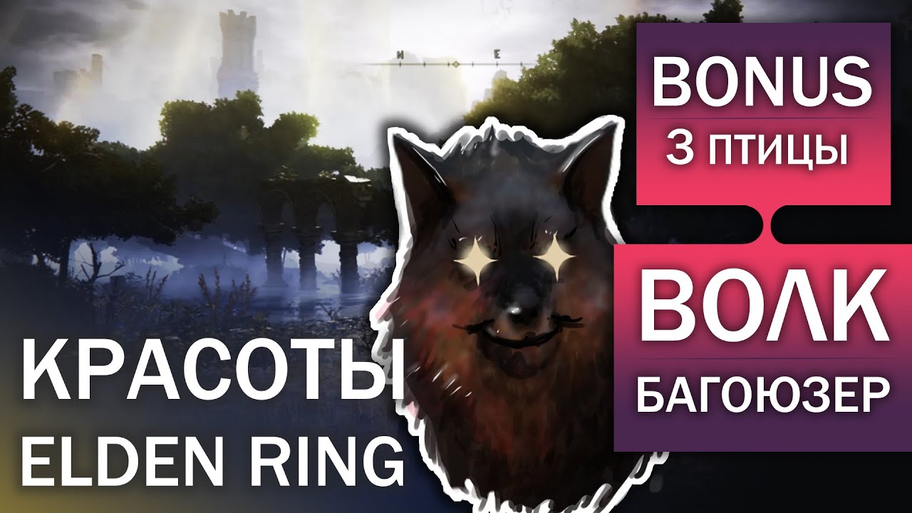 Пейзажи + БОНУС и ВОЛК БАГОЮЗЕР | Elden Ring