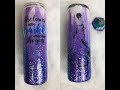 DIY Acrylic Ink and Chunky Ombre Glitter Tumbler how to