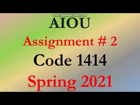 1414 solved assignment spring 2021