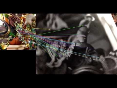 Python OpenCV3.1 で特徴量マッチング（AKAZE KNN）