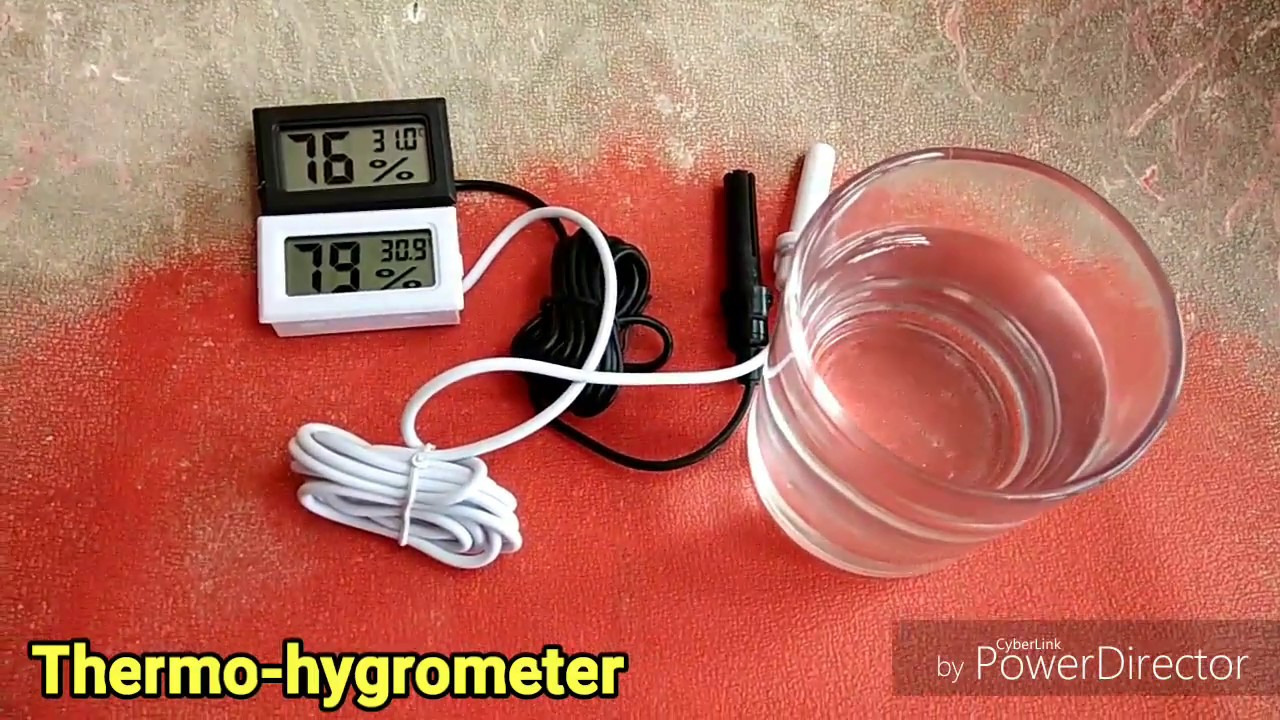 เท อ ร์ โม ไฮโกรมิเตอร์  2022 New  Hygrometer WHAT HAPPENS WHEN PUT IN WATER