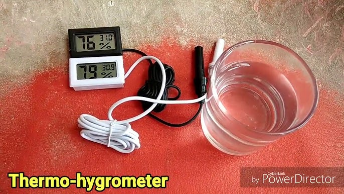 Chromed Hygrometer Mini with needle