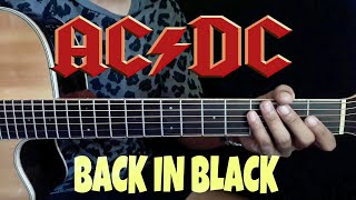 tutorial gitar ac dc back in black ( BACK IN BLACK ) COCOK BUAT PEMULA!!!