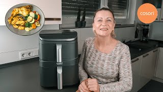 Cosori Turbo Tower Pro Smart Airfryer, vielseitig und modern – Komplettes Menü in EINEM Gerät