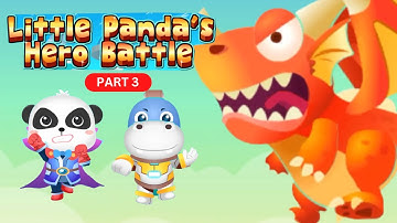 Little Panda Hero Battle Part 3 || Gameplay Superhero Kiki Panda Fight The Evil Dragon