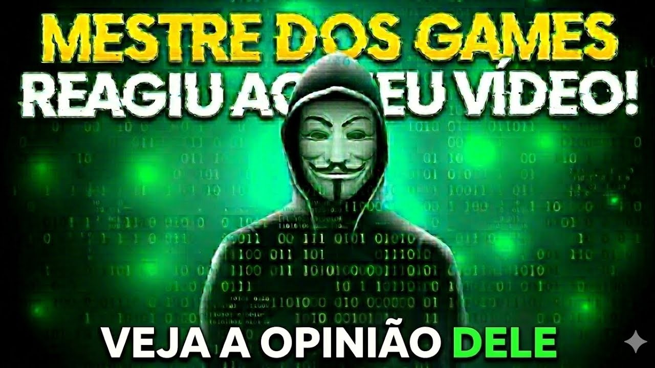 Canal Mestre Dos Games reagiu ao meu vídeo 😮 Veja a opinião dele 🚨 