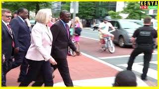 Washington Streets CLEARED as President Ruto walks from White House