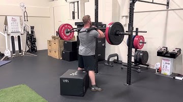 SSB Front Box Squat