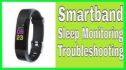 Smart Band, id115 How to use the Sleep Monitoring Function