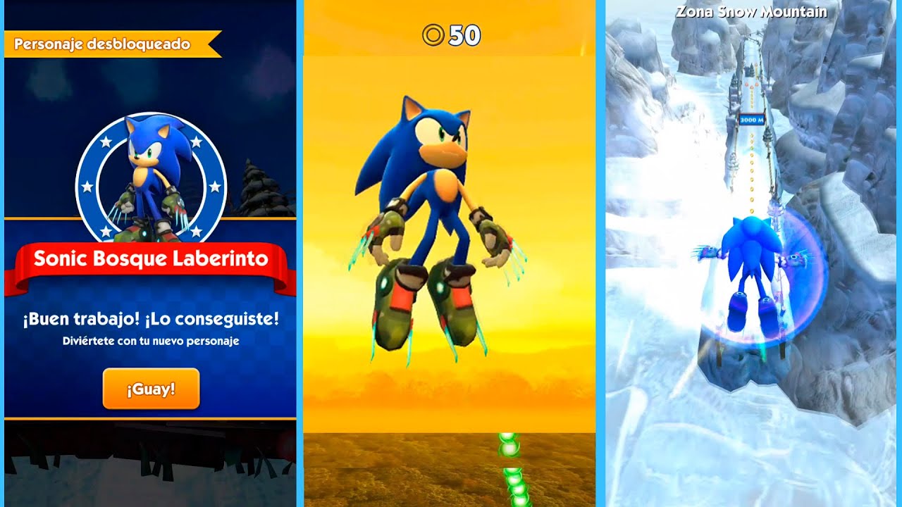 Sonic Dash / Evento Sonic Prime Obtención Sonic Bosque Laberinto - YouTube