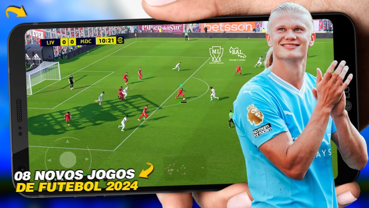 OS MELHORES JOGOS DE FUTEBOL OFFLINE PARA ANDROID 2024 