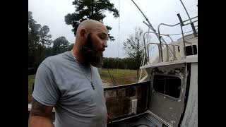28 bertram flying bridge first crank