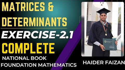 Exercise 2.1 NBF Class 11 Math | Ex 2.1 Class 11 NBF Math | National Book Foundation
