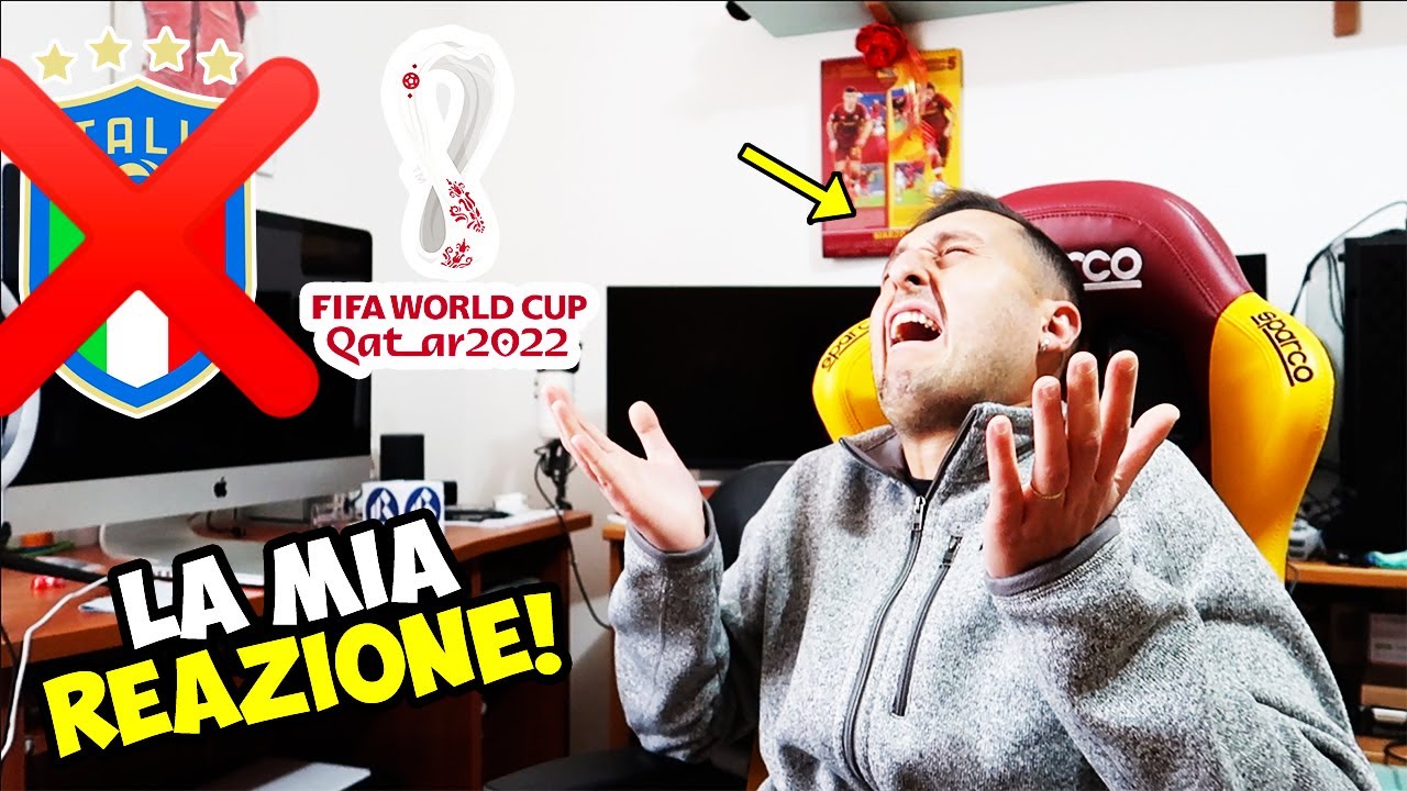 🇮🇹❌😭 La MIA REAZIONE ai SORTEGGI del MONDIALE QATAR 2022 [SENZA ITALIA]