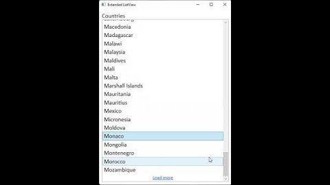 Customized ListView with “Load more” button - WPF/UWP