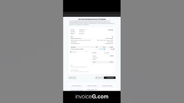 Services Rendered Invoice Template #invoicegenerator #invoicetemplate