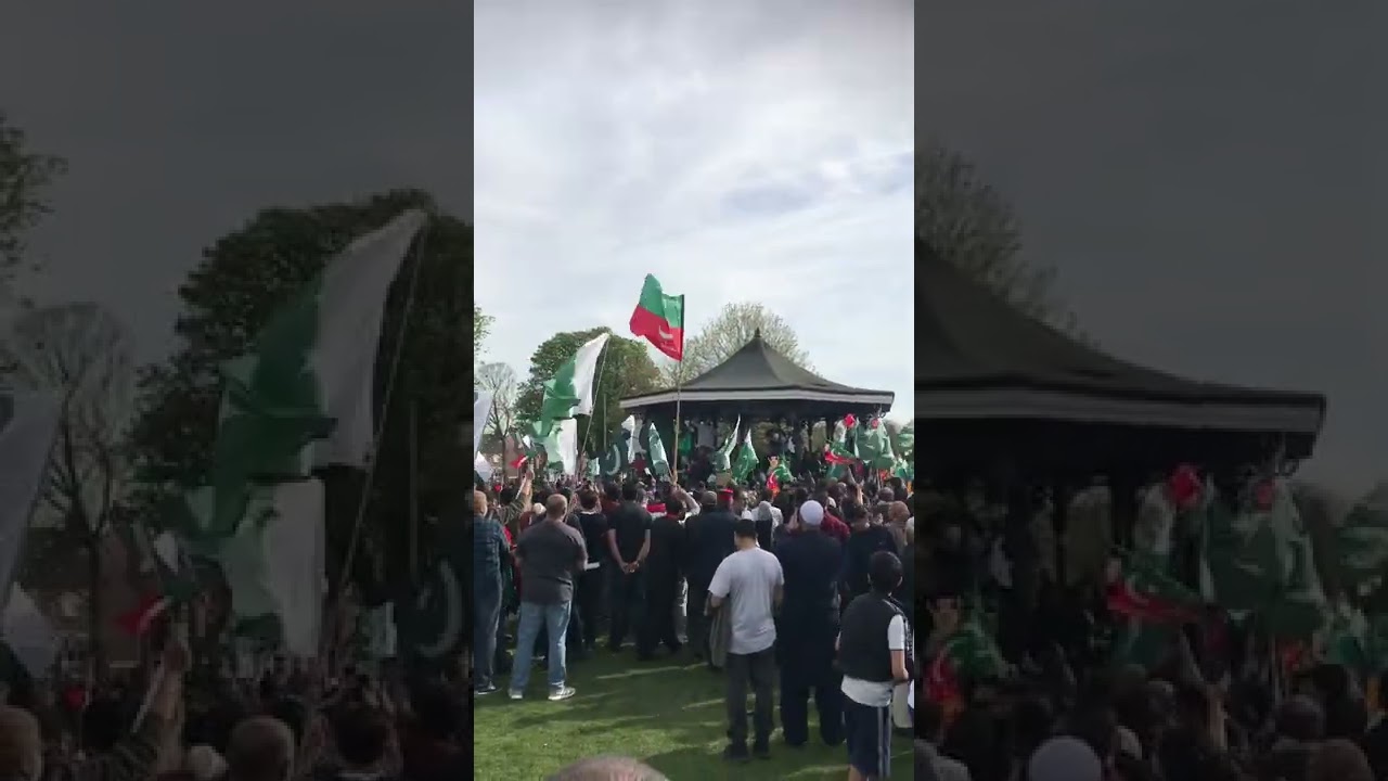 PTI Power Show in Small Heath Birmingham Protest Jalsa Rally Support Imran Khan