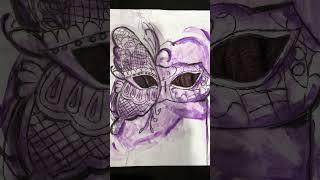 Would you wear this mask??🤔🤔🤔 #aesthetic #art #masquerade