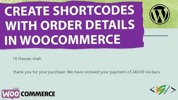 How to Create Woocommerce Shortcodes with Order Details using Custom Code in WordPress