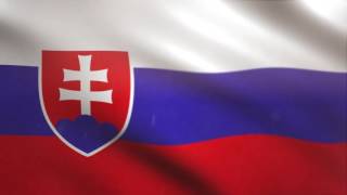 Slovakia Flag waving animated