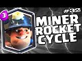 Miner rocket cycle in trophy road intense matches #clashroyale #clashroyalegameplay #proplayer