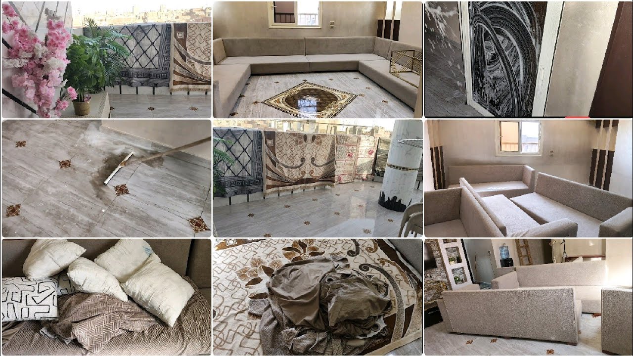 روتين الطاقة إيجابية ونظافةوترتيب😍🫧🪣 تنظيف الصالة لاستقبال شهر رمضان الكريم 🌙✨