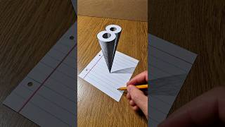 Best 3D Number (8) Real Illusion On Paper 😲 #3dart #3ddrawing #drawingtutorial  #paperart #easy3d News