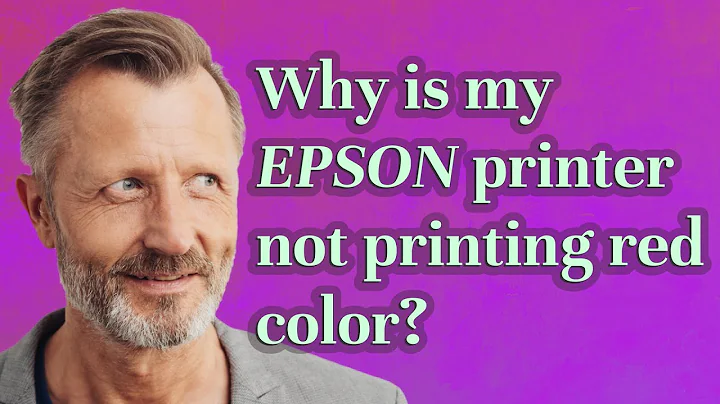 Why is my Epson printer not printing red color?