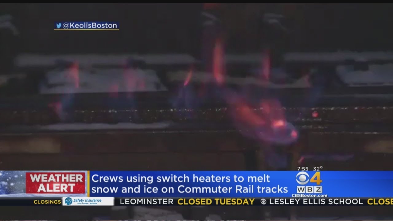 Keolis Crews Use Switch Heaters To Melt Snow On Commuter Rail Tracks
