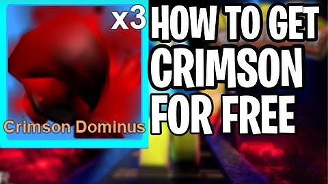 HOW TO GET A FREE CRIMSON DOMINUS!!OMG