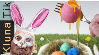 CREEPY EASTER EGG HUNT / WOULD YOU EAT THE EGGS FROM THIS DISTURBING MAN BUNNY?