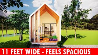 Affordable 2 Bedroom Narrow House Design | 60 Sq.M (645 Sq.Ft)