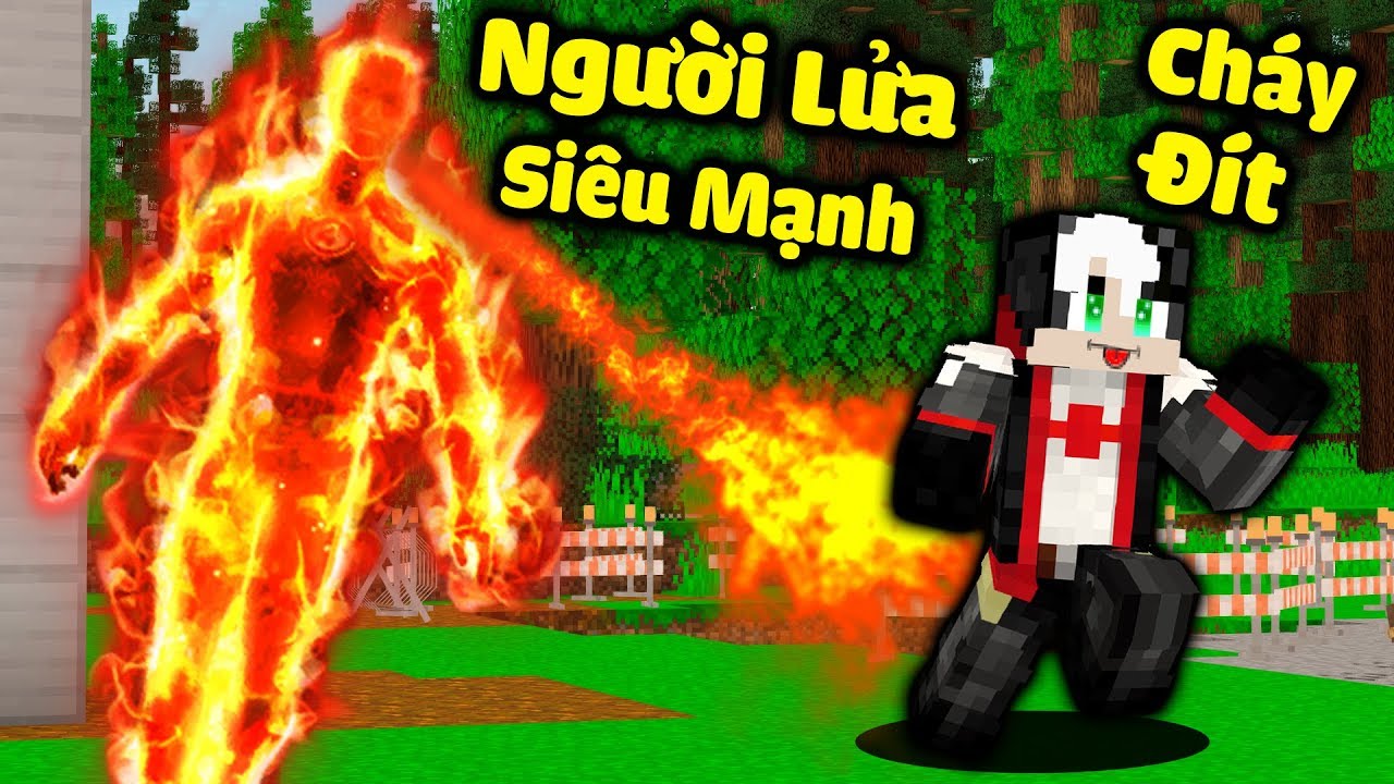 REDHOOD THỬ THÁCH BIẾN THÀNH NGƯỜI LỬA TROLL MỀU*REDHOOD SỞ HỮU SỨC MẠNH NGƯỜI LAVA TRONG MINECRAFT