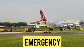 TURKISH EMERGENCY A330 at Manchester