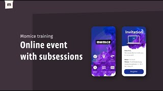 Momice | Online event with subsessions screenshot 5