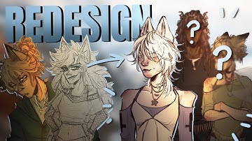 REDESIGNING SIDE CHARACTERS FOR MY WEBCOMIC | full character design process