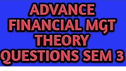 Accountancy & Fin Mgt SY Theory Questions|| Sybcom Theory Questions Fin a || Important Theory