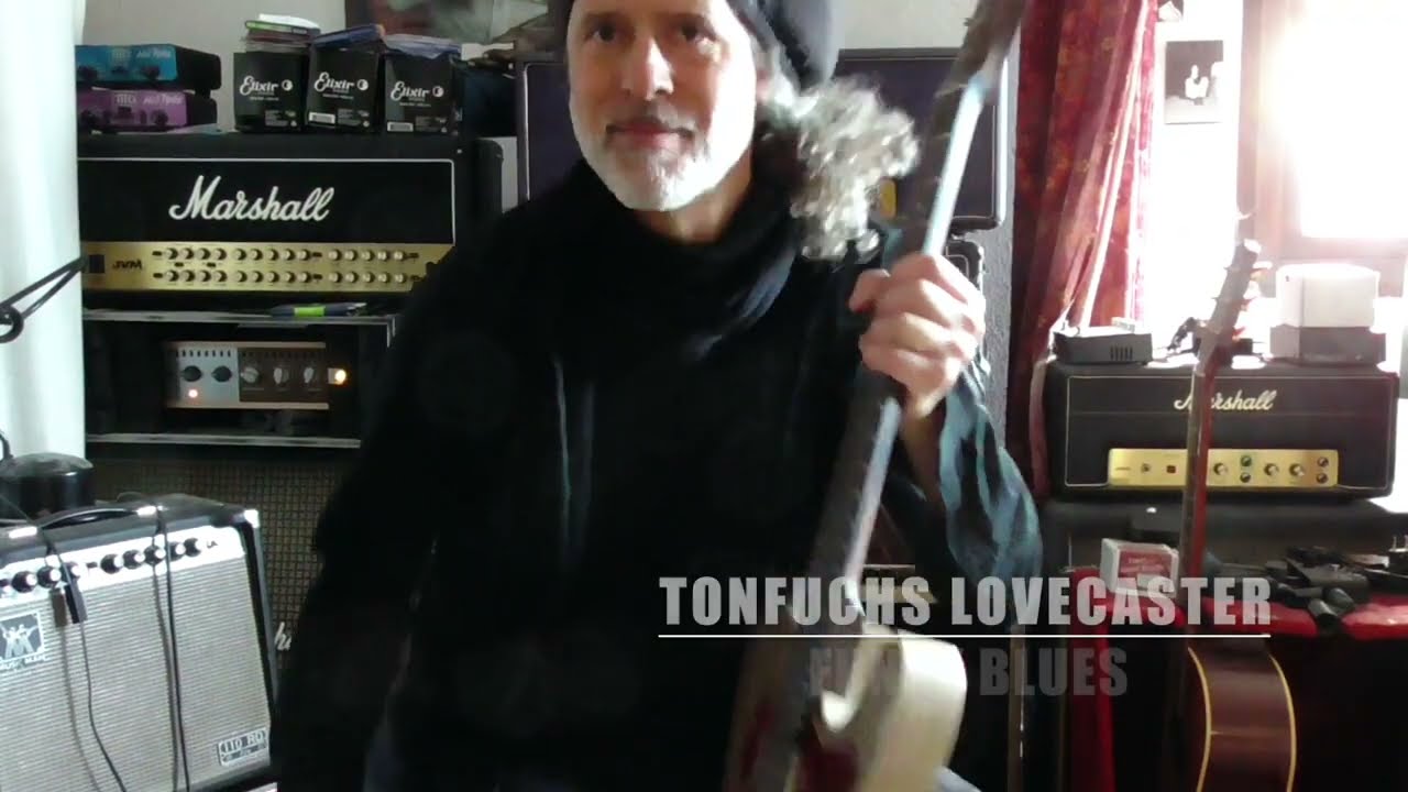 Tonfuchs Lovecaster with korina body played on some funky blues