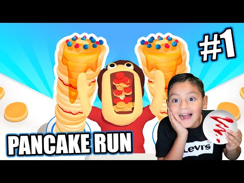 NOOB vs PRO vs HACKER en Pancake Run | Juegos Karim Juega