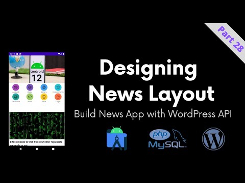 [Part 28]  Designing News Layout- Build News App with WordPress API