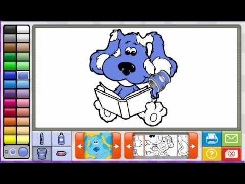 Playing Nick Jr Color book - YouTube
