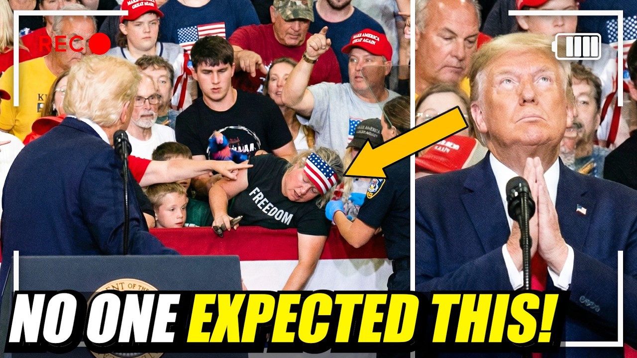 Trump STOPS when supporter just COLLAPSES... What happens next is a MIRACLE!