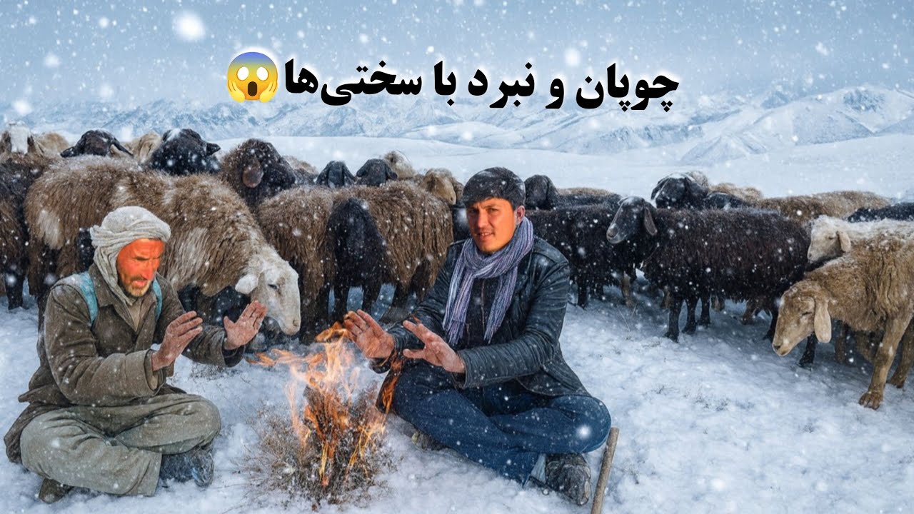 ۲۴ ساعت با چوپان در سردترین نقطه‌ی کوهستان بامیان.
