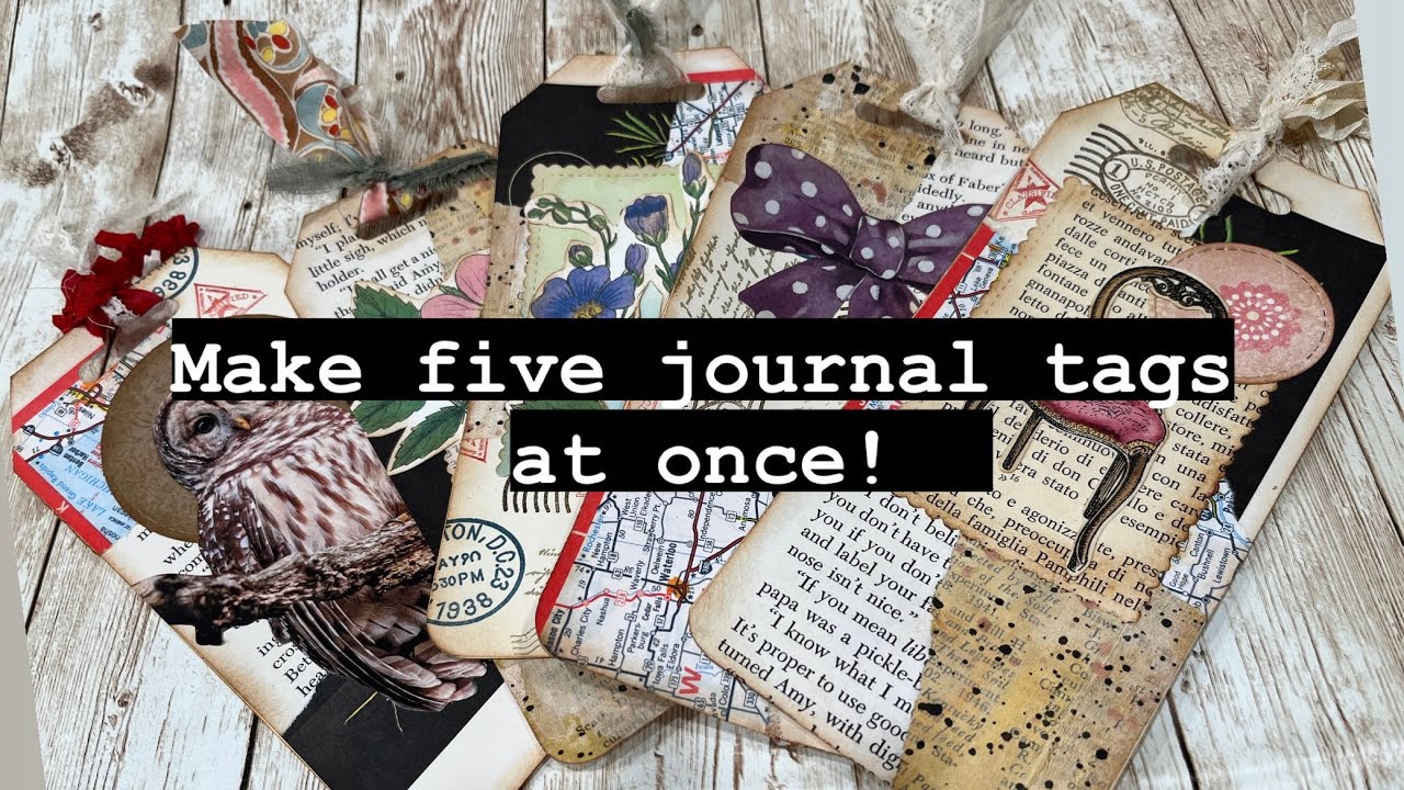 Stack-‘n-Whack technique is great for fast, mass-made journal tags | 