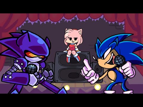 Mecha Sonic over Dad (+ Smack My B*#@h Up) [Friday Night Funkin