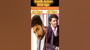 South Actors Real Age💝😊#alluarjun #vijaythalapathy #surya #ramcharan #maheshbabu #viral #shorts#ntr