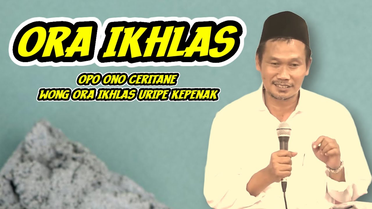 GUS BAHA. OPO ONO CERITANE WONG ORA SHOLAT URIPE KEPENAK.