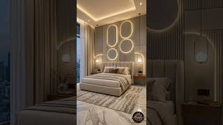 This Bedroom Wall Design is PURE LUXURY! 😍✨ #Shorts #HomeDecor #Shorts #YouTubeShorts #ViralShorts